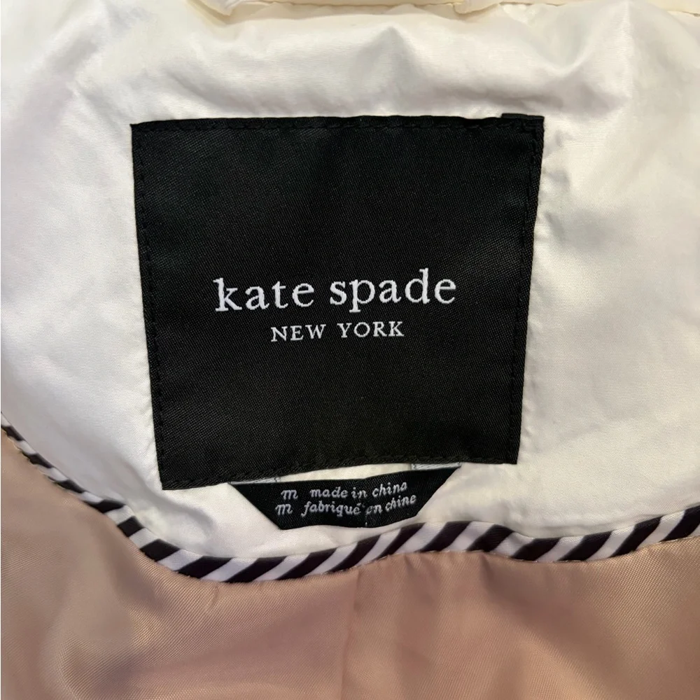 Kate spade Women’s Vest Full Zip Quilted Toasted Peanut Vest size Medium NWOT
